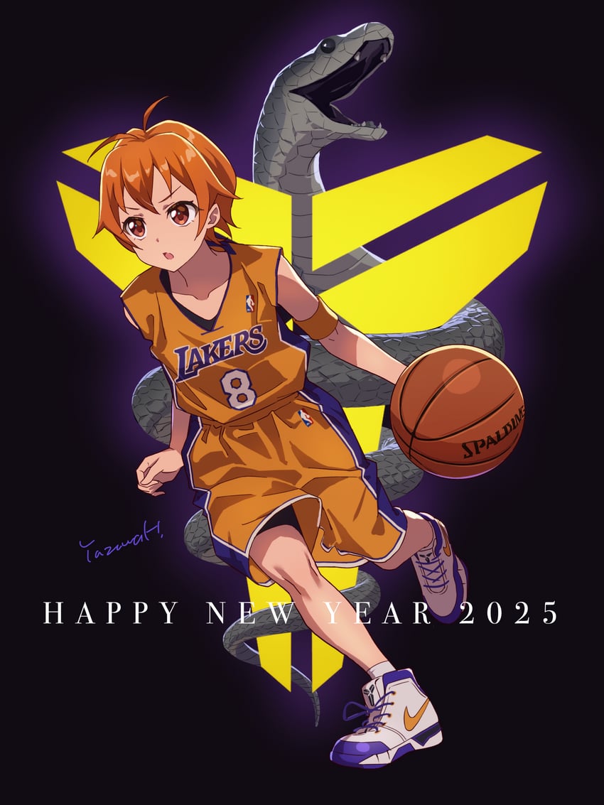 kitazawa hagumi and kobe bryant (bang dream! and 2 more) drawn by yazawa_happyaro