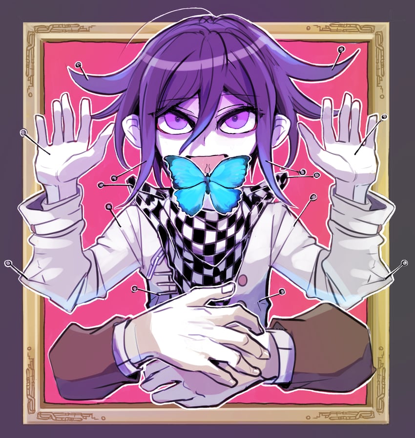 oma kokichi and gokuhara gonta (danganronpa and 1 more) drawn by kumakoro_(tetsupag)