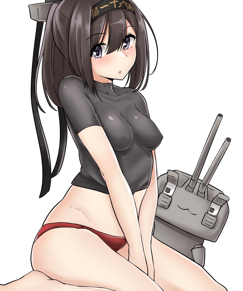 akizuki and chou-10cm-hou-chan (kantai collection) drawn by kiritto