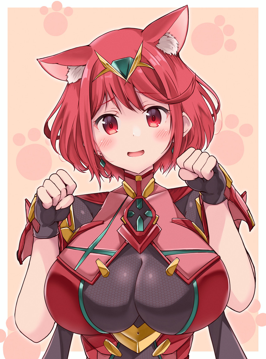 pyra (xenoblade chronicles and 1 more) drawn by kurokaze_no_sora