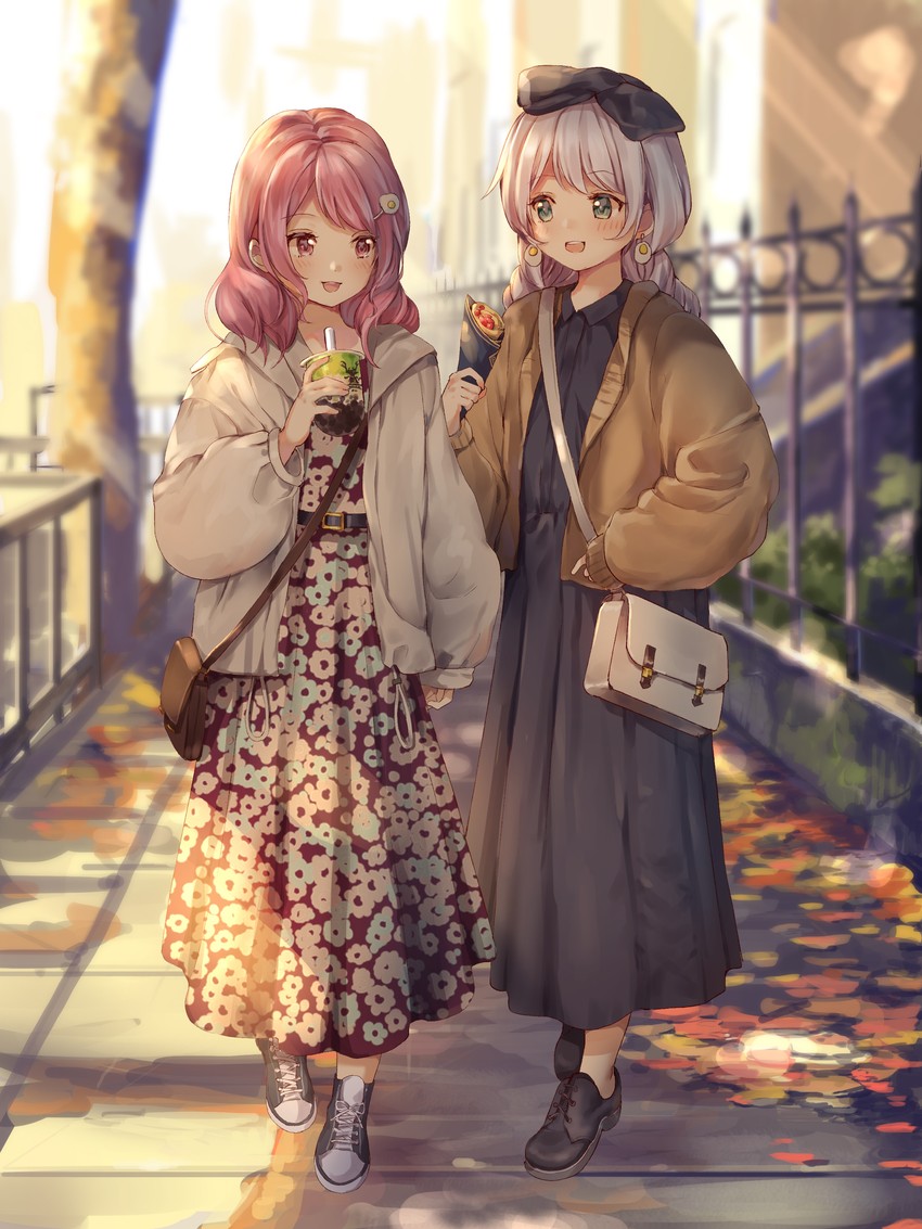 maruyama aya and wakamiya eve (bang dream!) drawn by nogi_momoko