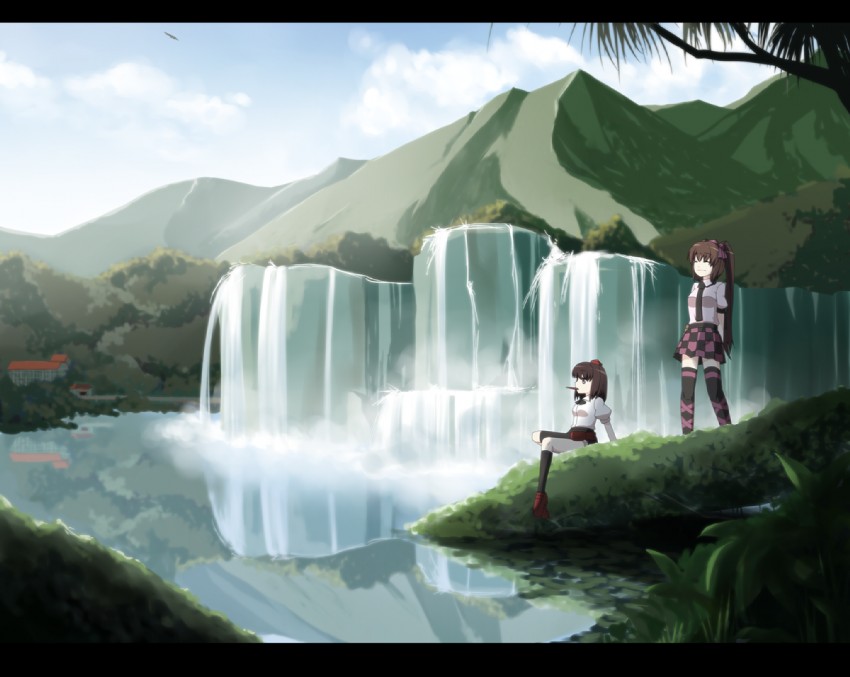 shameimaru aya and himekaidou hatate (touhou) drawn by oyaji-sou