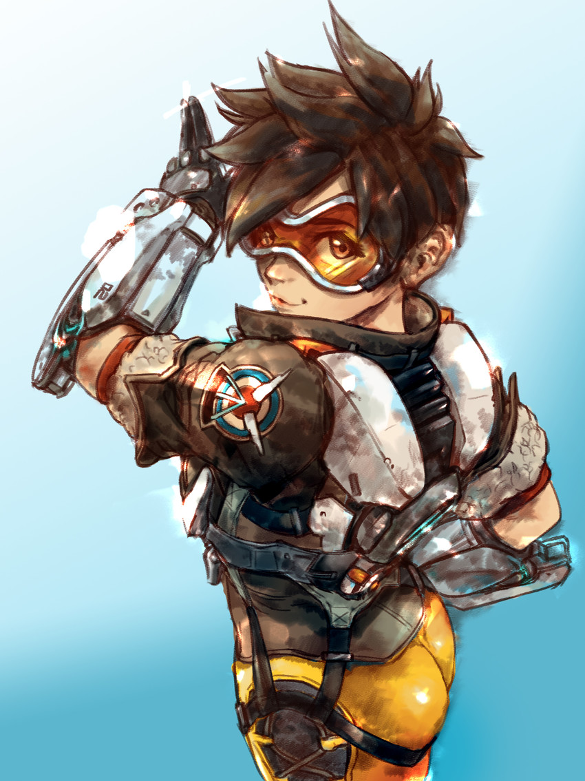 tracer (overwatch and 1 more) drawn by baram_(manchang1994)