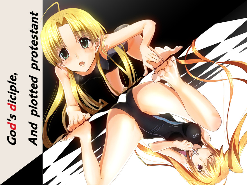 asia argento and shidou irina (high school dxd) drawn by shinkuoh