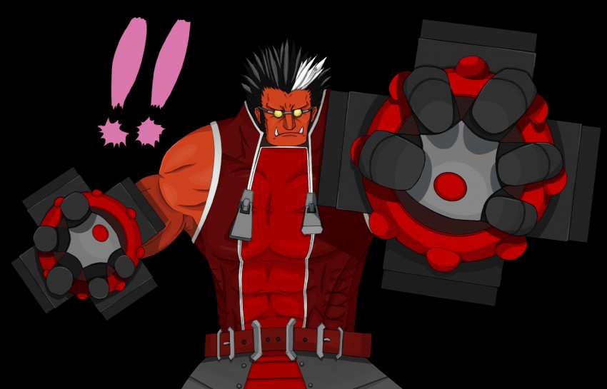 iron tager (blazblue) drawn by coky555