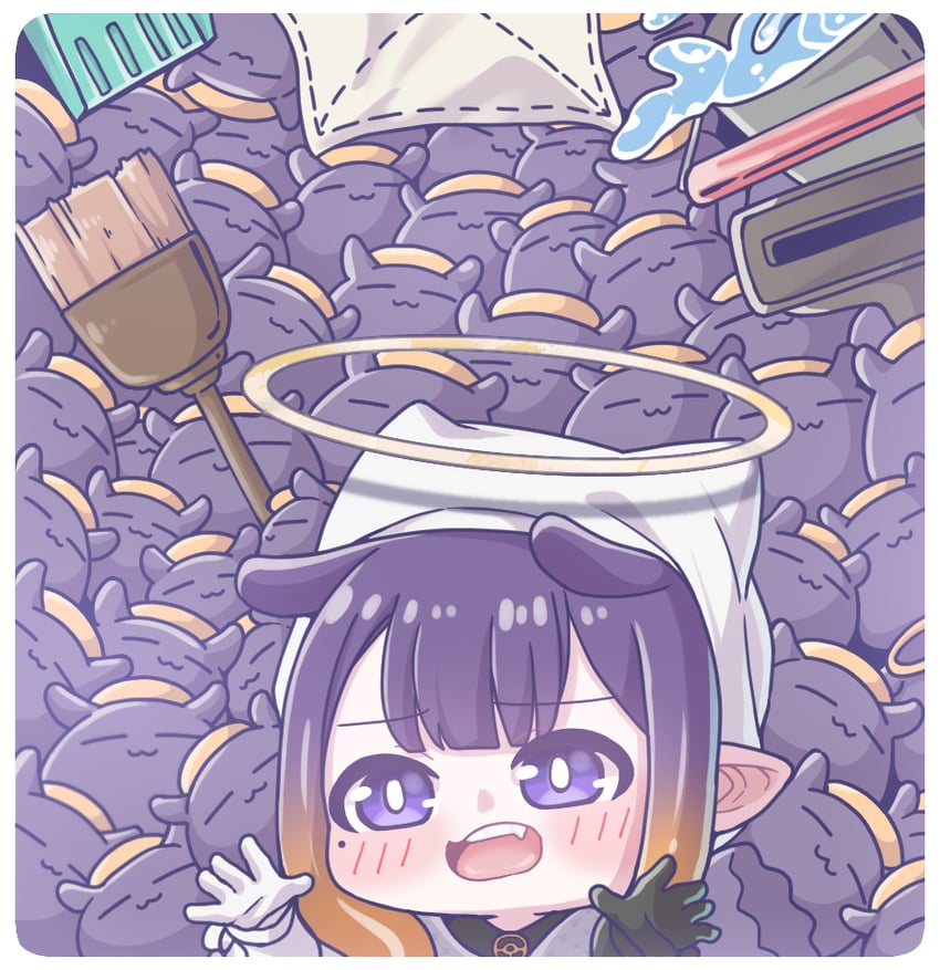 ninomae ina'nis and takodachi (hololive and 1 more) drawn by monja_(monja0521)