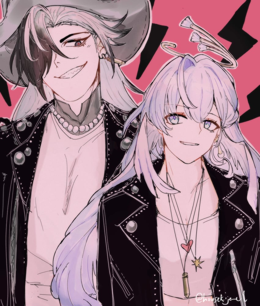 robin and boothill (honkai and 2 more) drawn by jewel_(housekijewel)