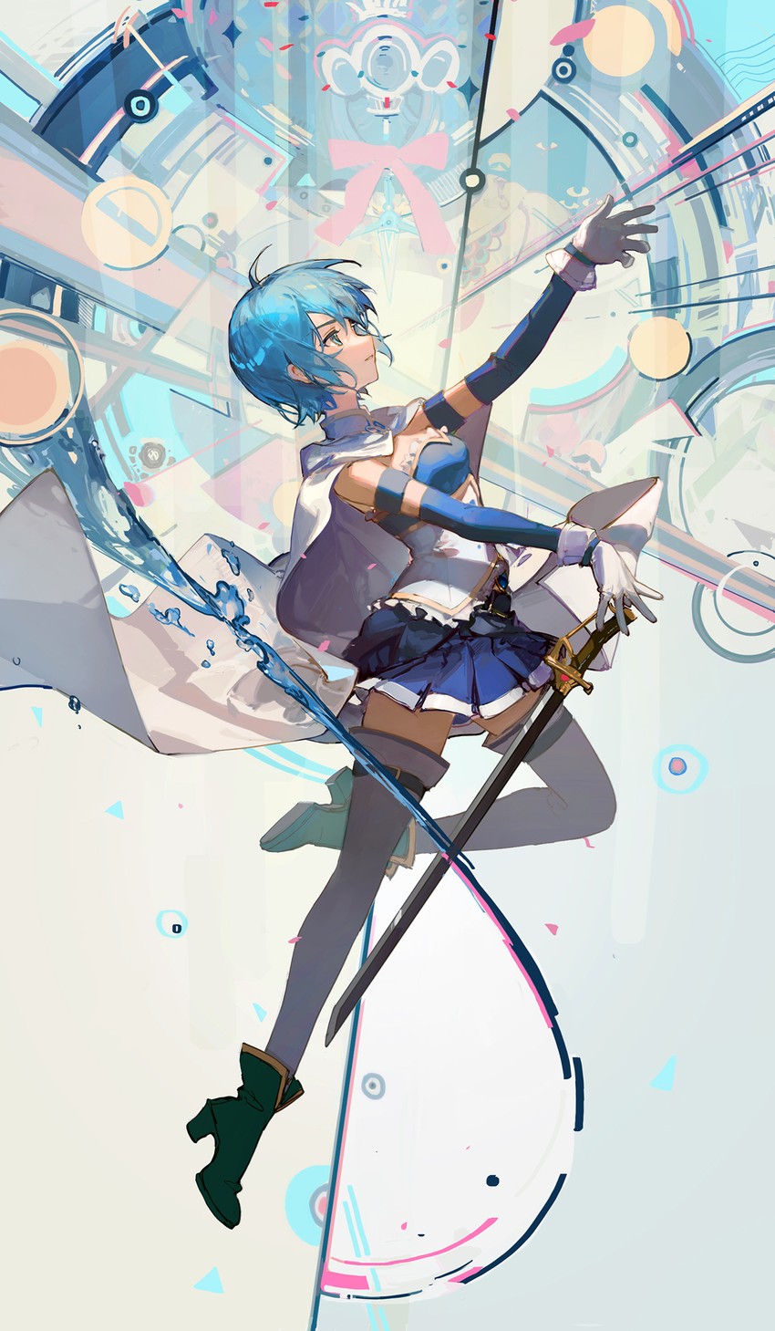 miki sayaka (mahou shoujo madoka magica) drawn by ciloranko