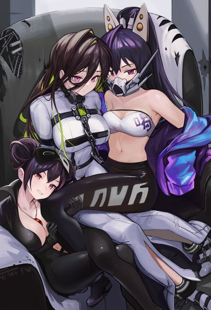 quency, guilty, and sin (goddess of victory: nikke) drawn by anizi