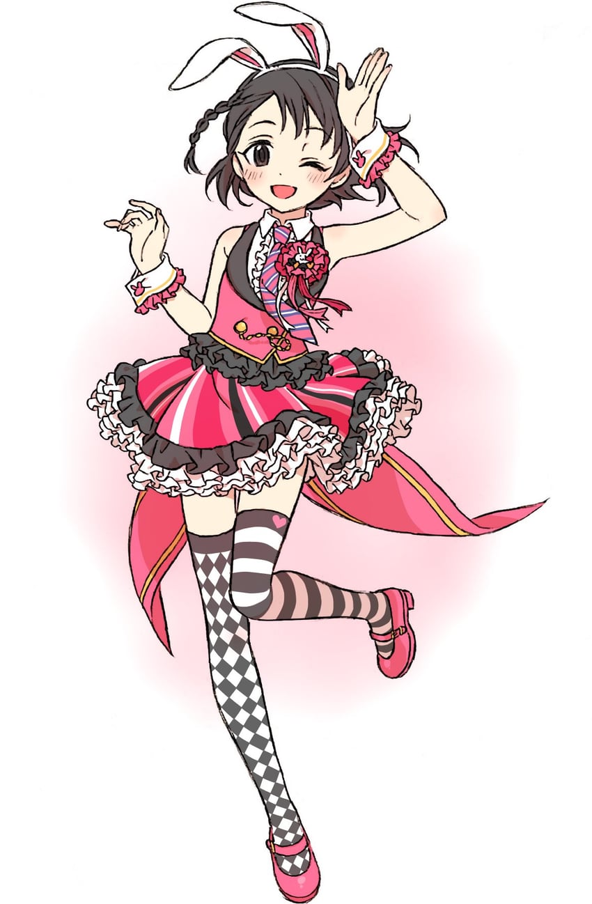 sasaki chie (idolmaster and 1 more) drawn by go_5ing