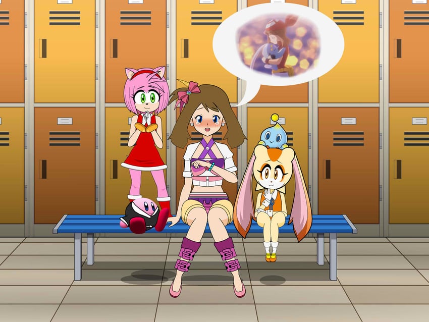 kirby, may, amy rose, cream the rabbit, manaphy, and 1 more (pokemon and 5 more)
