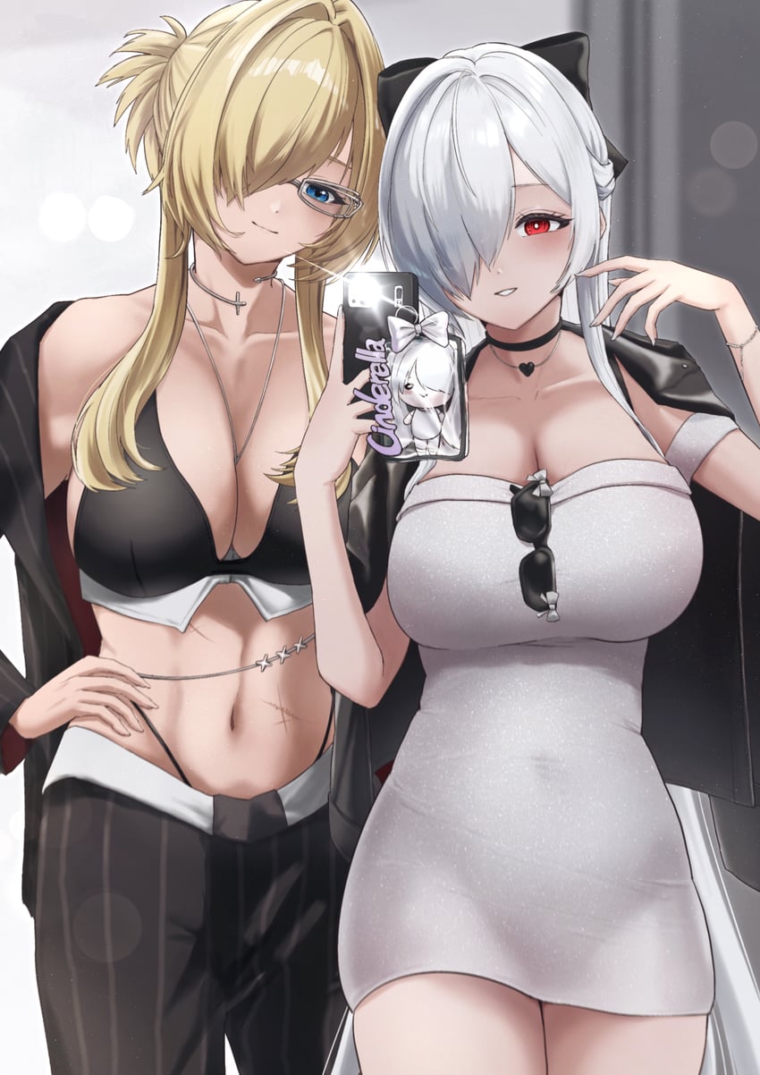 cinderella and grave (goddess of victory: nikke) drawn by shupita