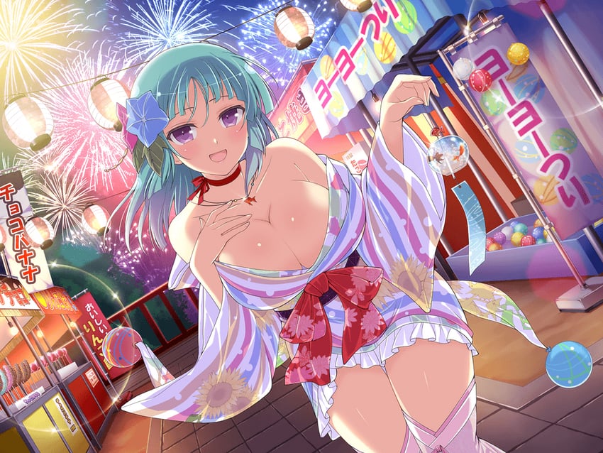 bashou (senran kagura and 2 more) drawn by yaegashi_nan
