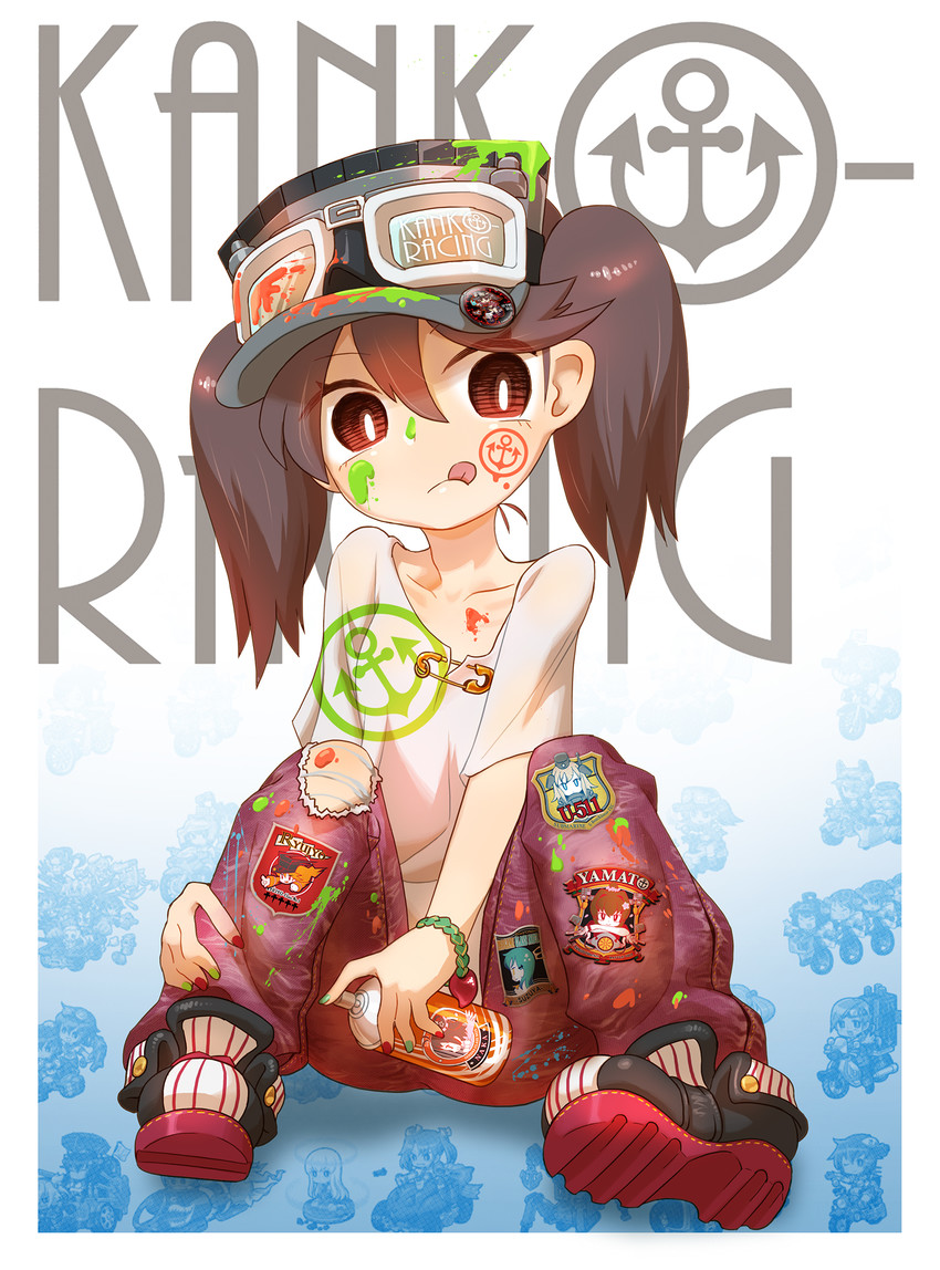 kongou, inazuma, tenryuu, ikazuchi, haruna, and 16 more (kantai collection and 1 more) drawn by chaki_(teasets)