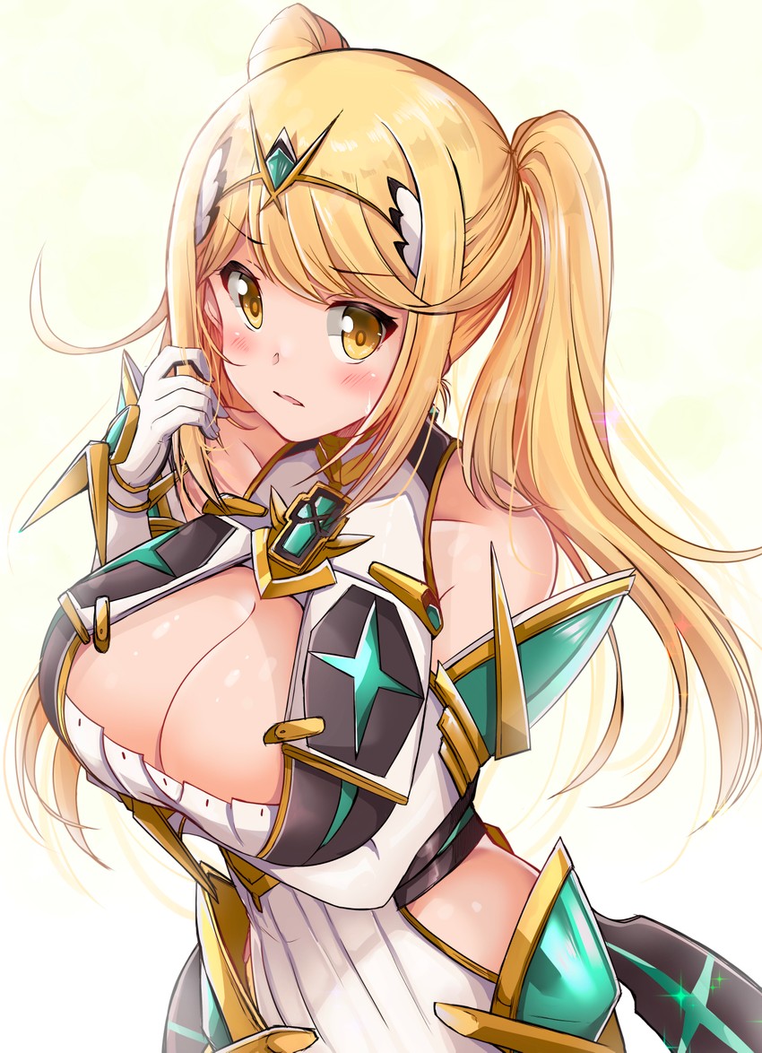 mythra (xenoblade chronicles and 1 more) drawn by kurokaze_no_sora