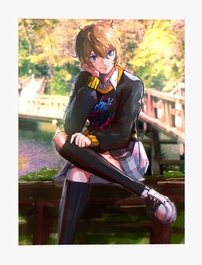 arai motoha (persona and 2 more) drawn by rae_ariadne