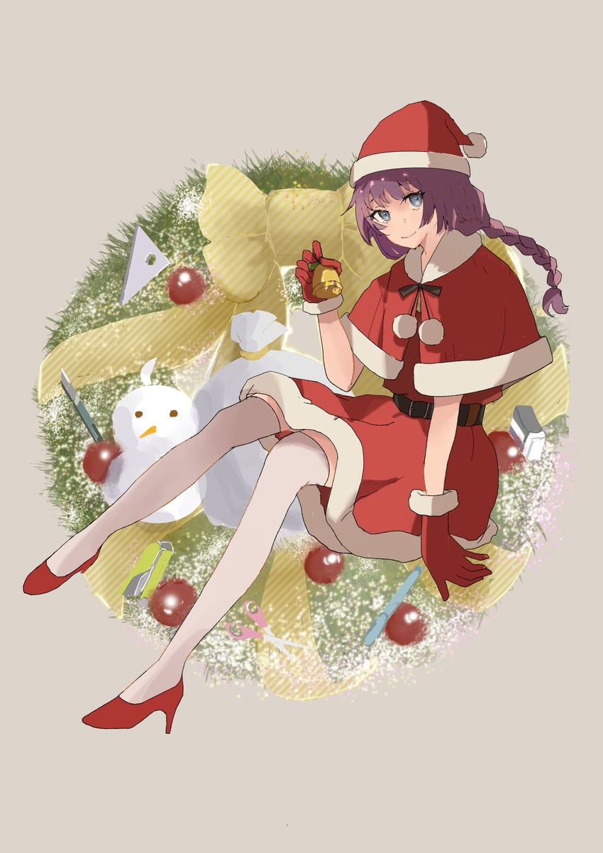 senjougahara hitagi (monogatari) drawn by valhalla0707