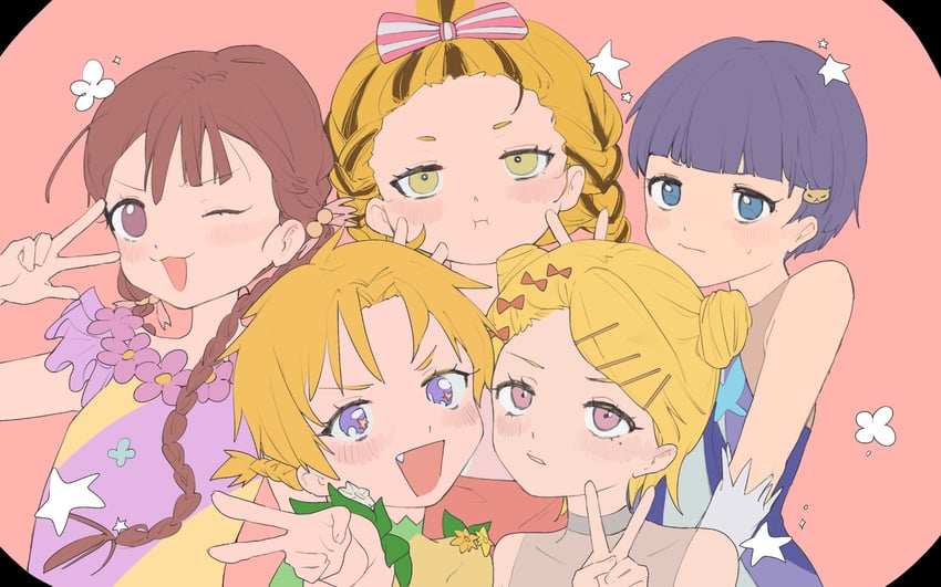 kamoto suzu, kitora kanna, kurosawa miihi, koguma ritsuki, and shishido seira (medalist) drawn by te_1v