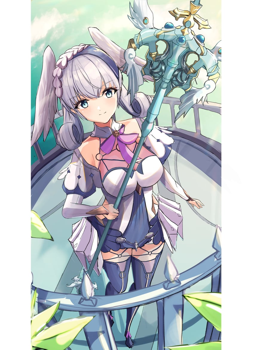 melia antiqua (xenoblade chronicles and 2 more) drawn by karuushi