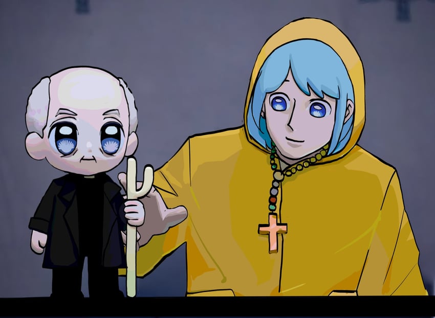 luce and rino fisichella (real life and 1 more) drawn by pepricica