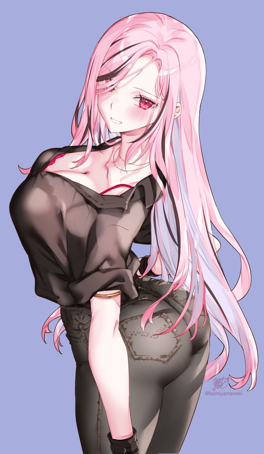 mori calliope (hololive and 1 more) drawn by kamiya_maneki