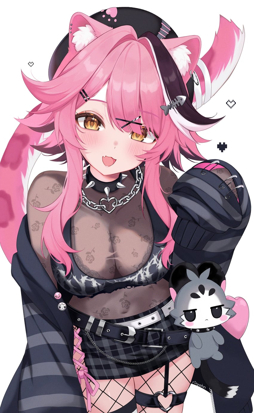 raora panthera and chattino (hololive and 1 more) drawn by ri_nyahn