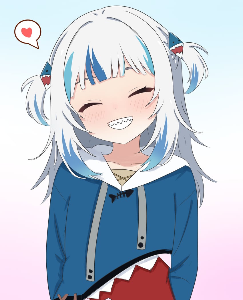 gawr gura (hololive and 1 more) drawn by doffln90427
