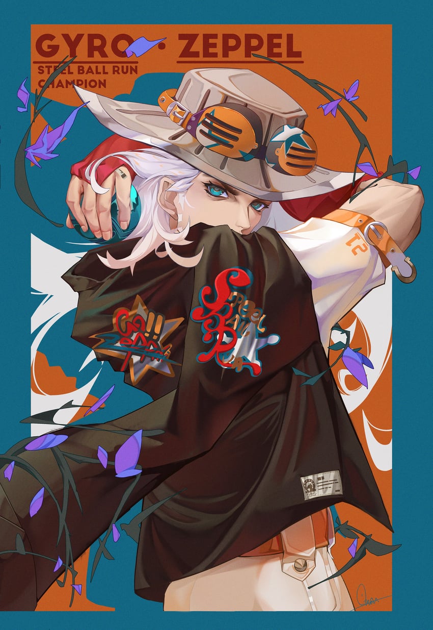 gyro zeppeli (jojo no kimyou na bouken and 1 more) drawn by ananbro