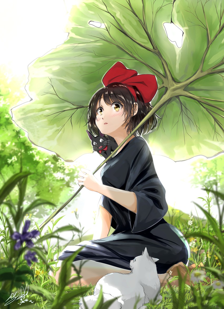 kiki and jiji (majo no takkyuubin) drawn by soragane_(banisinngurei)