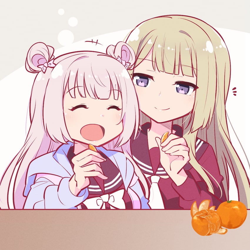 miyagawa takane and tamba akari (assault lily) drawn by morugen