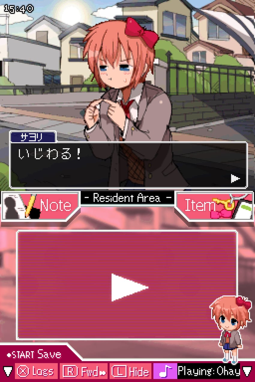 sayori (doki doki literature club) drawn by bendedede