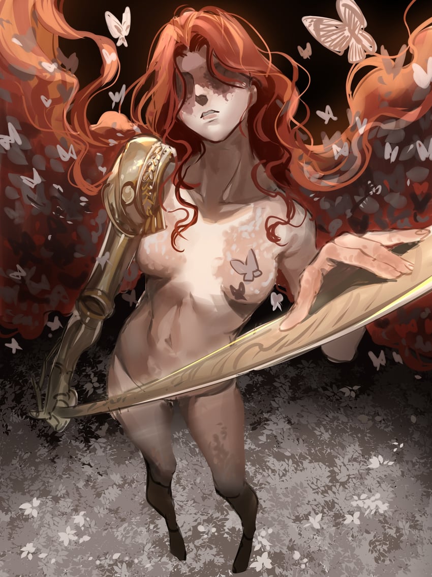 malenia blade of miquella and malenia goddess of rot (elden ring) drawn by hanny_(uirusu_chan)