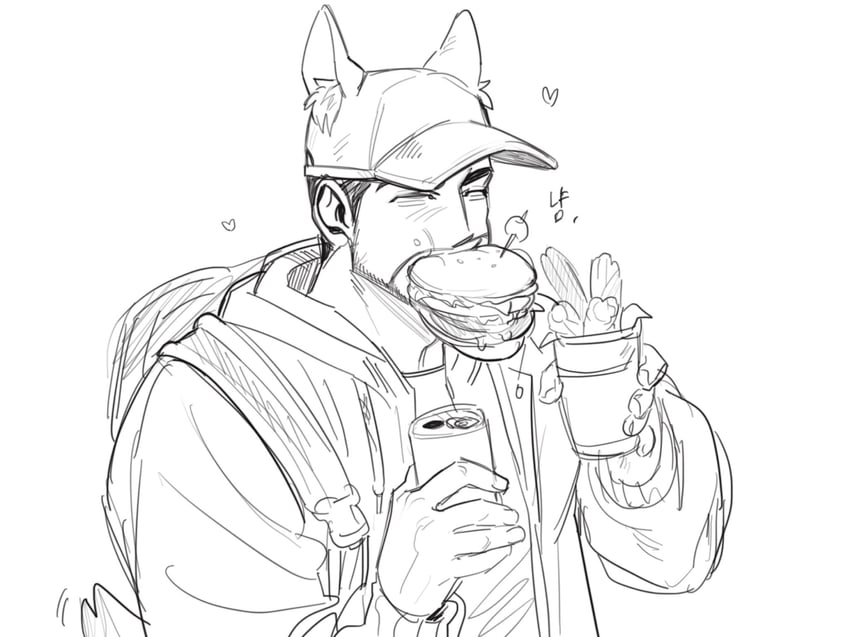 cat cap guy (original) drawn by chweng_(4_uyyu)