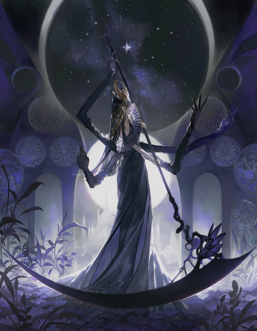 evernight goddess (lord of the mysteries) drawn by chamuwang