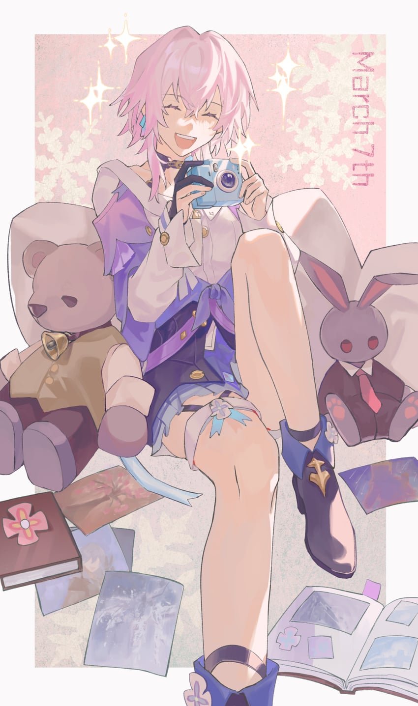 march 7th (honkai and 1 more) drawn by zhao_yi