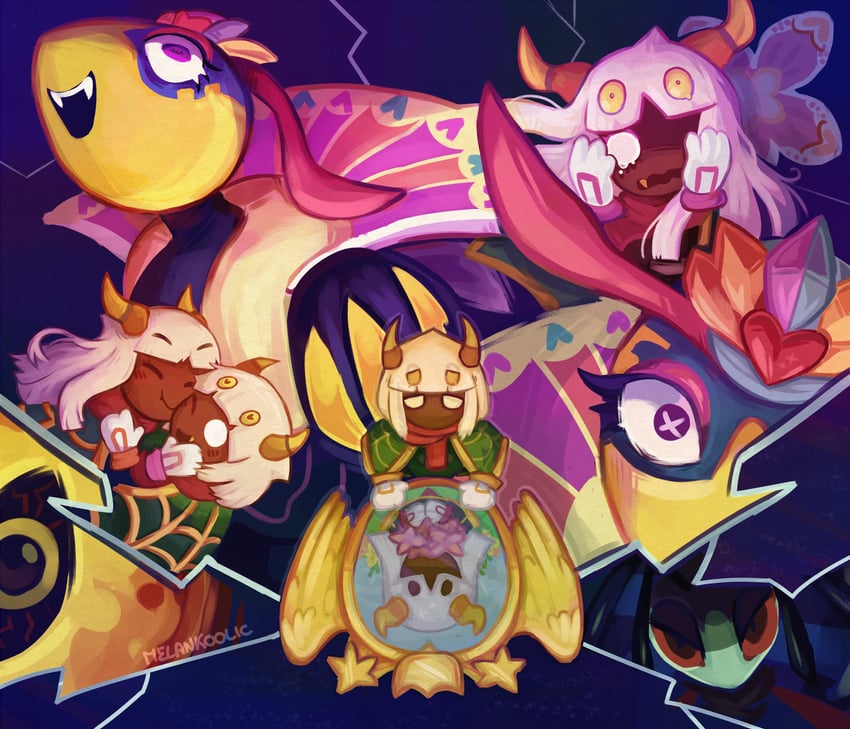 taranza, queen sectonia, dark mind, old friend, and soul of sectonia (kirby and 1 more) drawn by melankoolic
