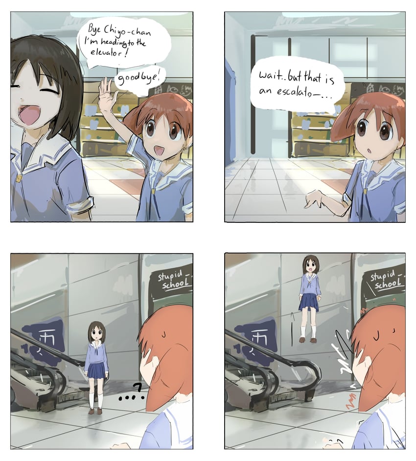 kasuga ayumu and mihama chiyo (azumanga daioh) drawn by liamickpie