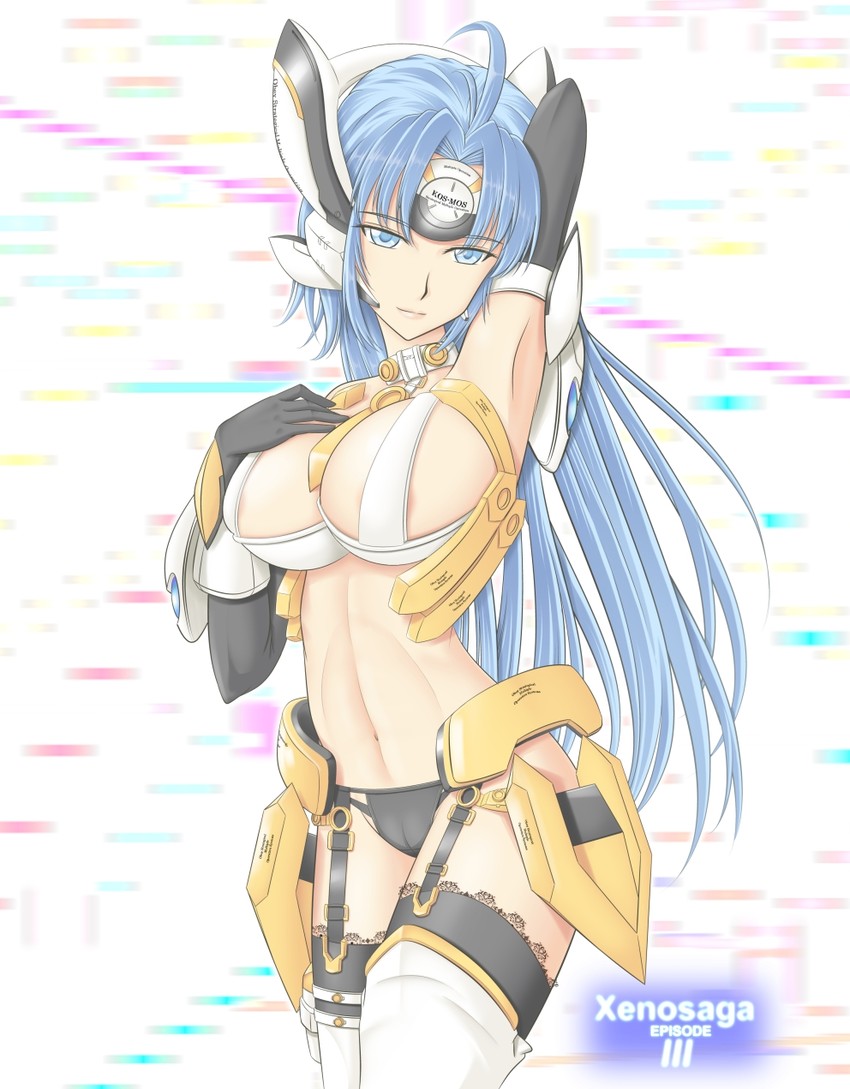 kos-mos and kos-mos ver. 4 (xenosaga and 1 more) drawn by teya_(oppai_guild_boshuuchuu)