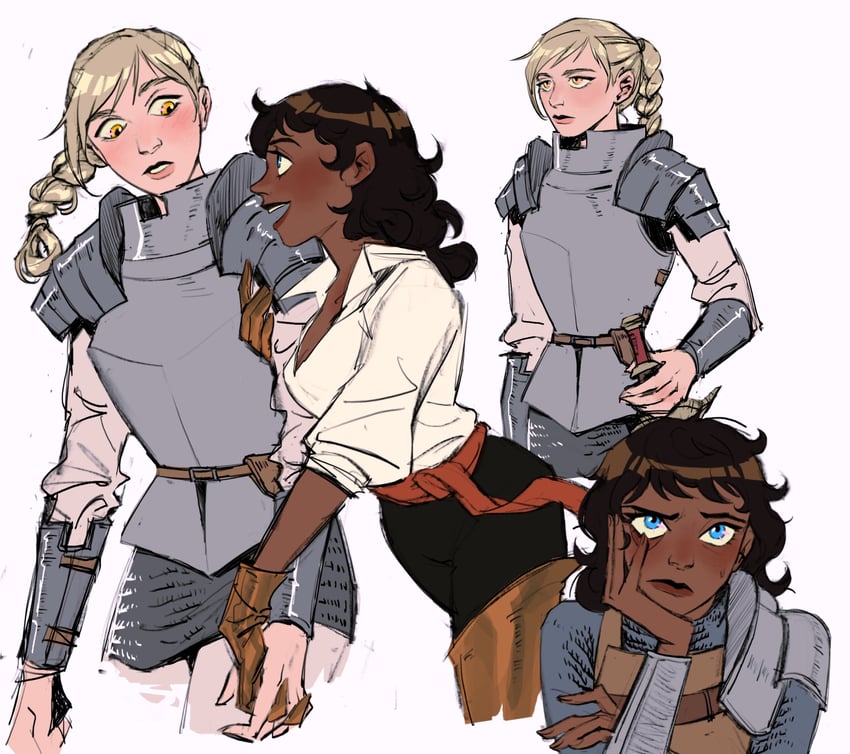 laios touden and kabru (dungeon meshi) drawn by h_ikusaa