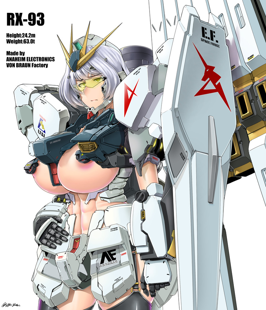 nu gundam (gundam and 1 more) drawn by saizu_nitou_gunsou