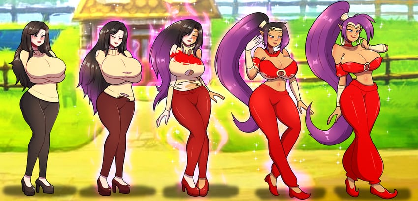 shantae (original and 1 more) drawn by thegxjudgement