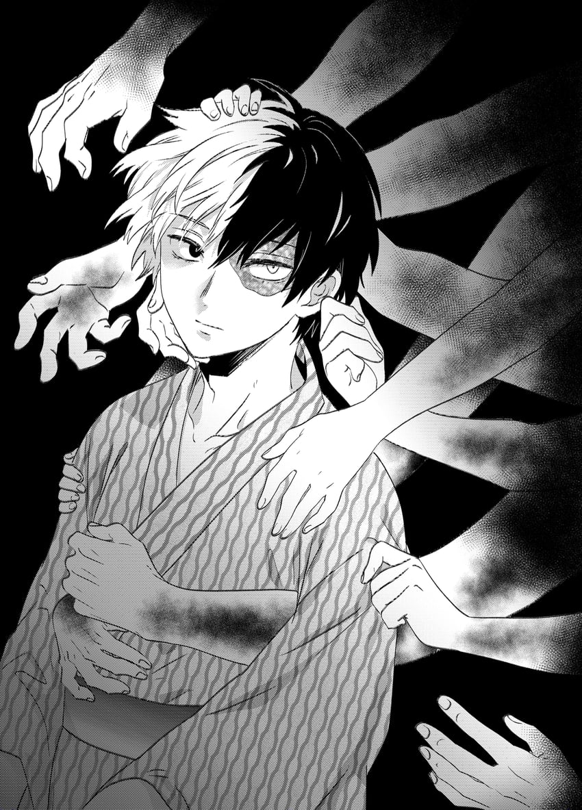 todoroki shoto (boku no hero academia) drawn by ikuhashi_muiko