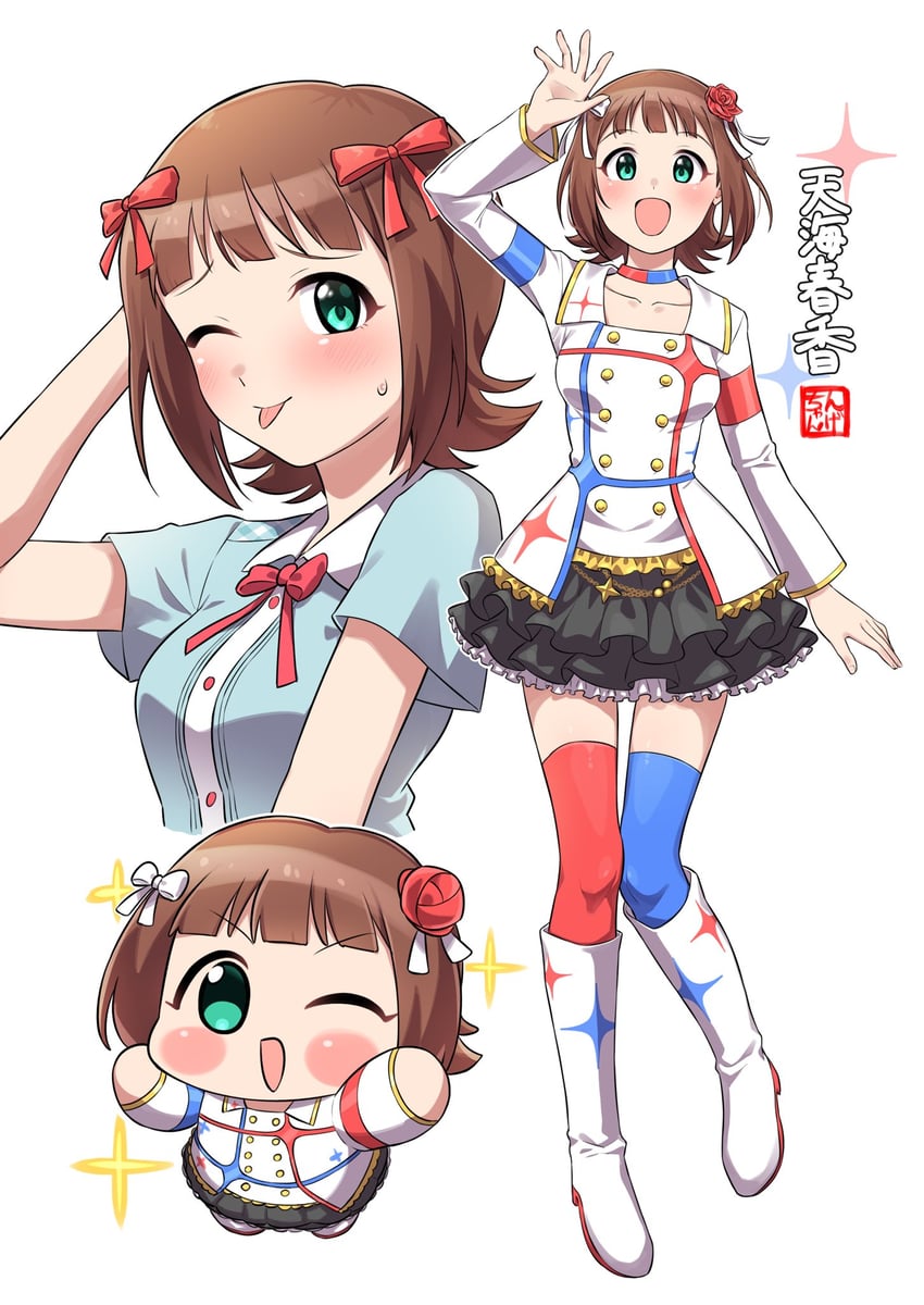 amami haruka (idolmaster and 3 more) drawn by ngetyan