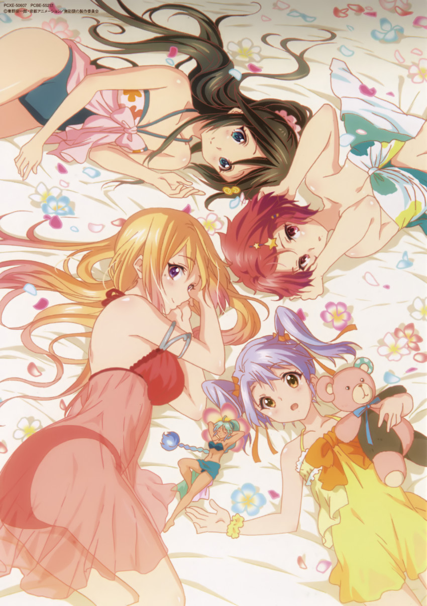 kawakami mai, izumi reina, minase koito, ruru, and kumamakura kurumi (musaigen no phantom world)