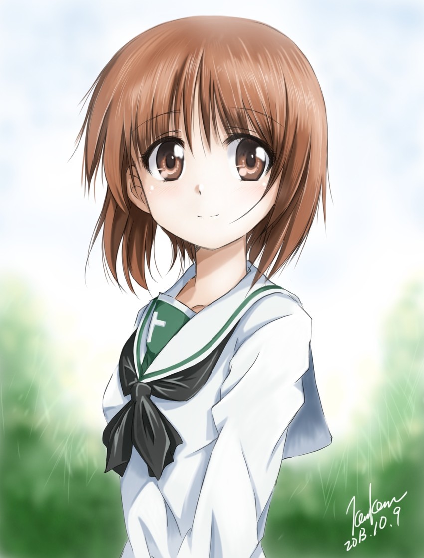 nishizumi miho (girls und panzer) drawn by kem_kem