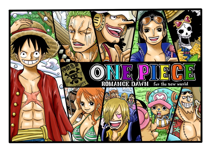 nami, monkey d. luffy, nico robin, roronoa zoro, sanji, and 7 more (one piece) drawn by kiyu_(zuyu)