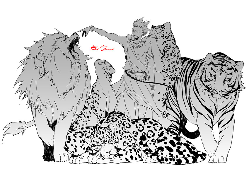gilgamesh (fate and 2 more) drawn by hiramatsu_(rama)