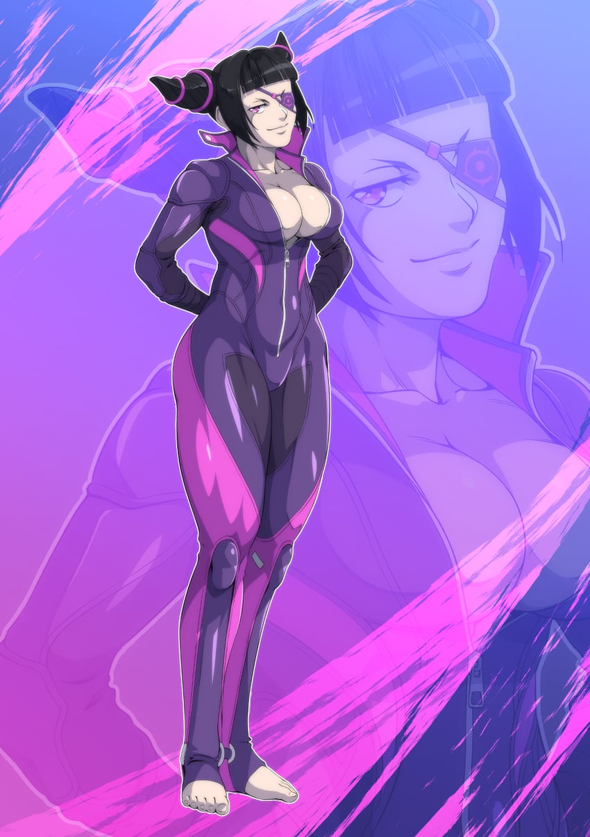 han juri (street fighter and 1 more) drawn by isura-eru