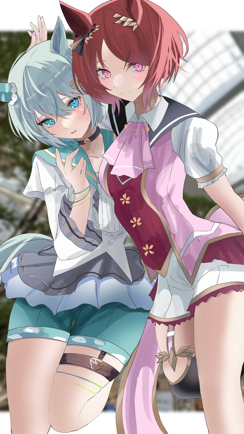 seiun sky and sakura laurel (umamusume) drawn by kirameki_(rikukaikuu)