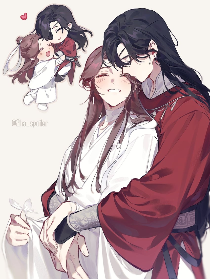 xie lian and hua cheng (tianguan cifu) drawn by galbae